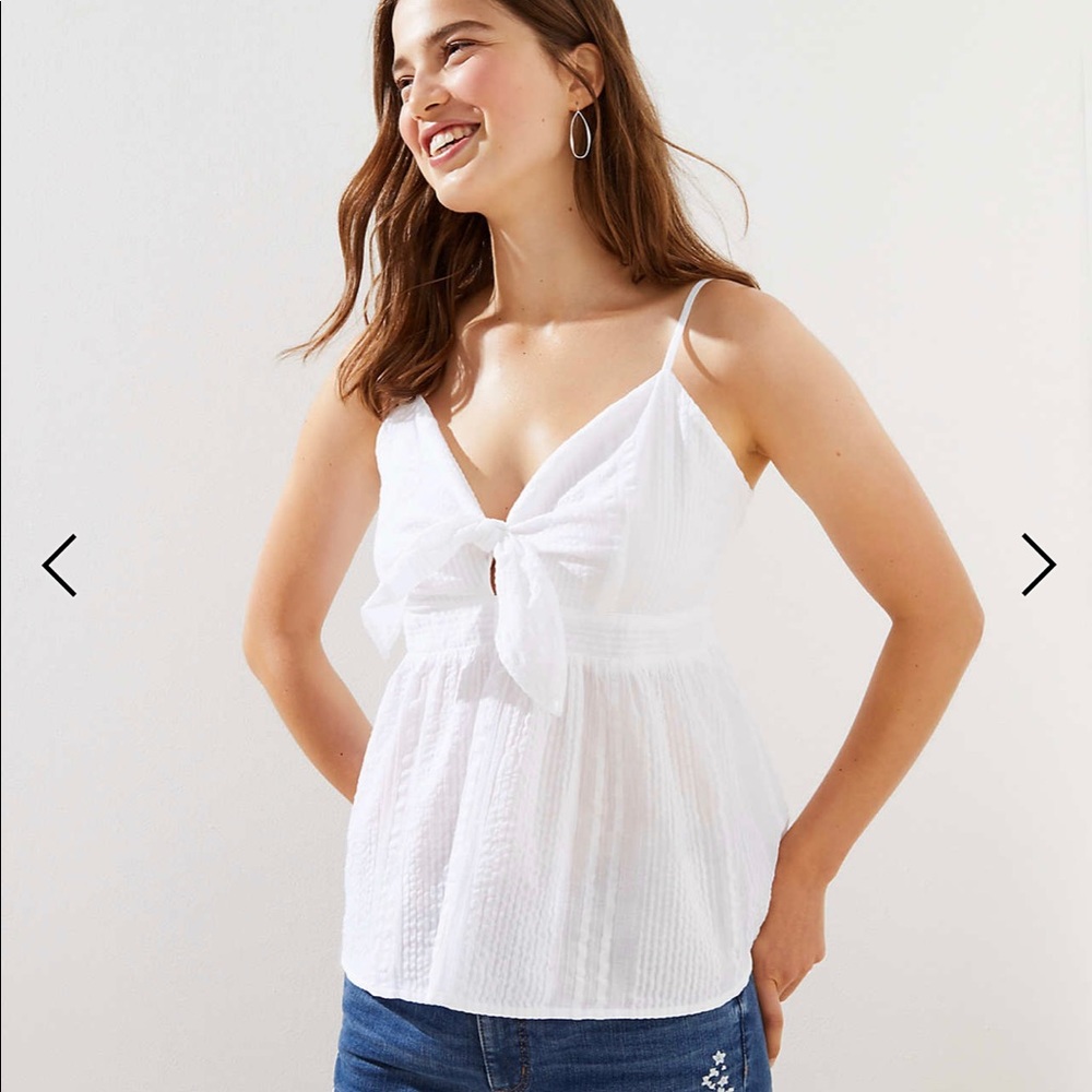 Tie front flare cami